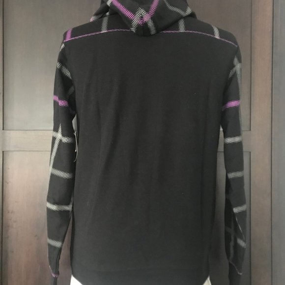 etnies men's black & purple logo printed hoodie - Picture 2 of 2